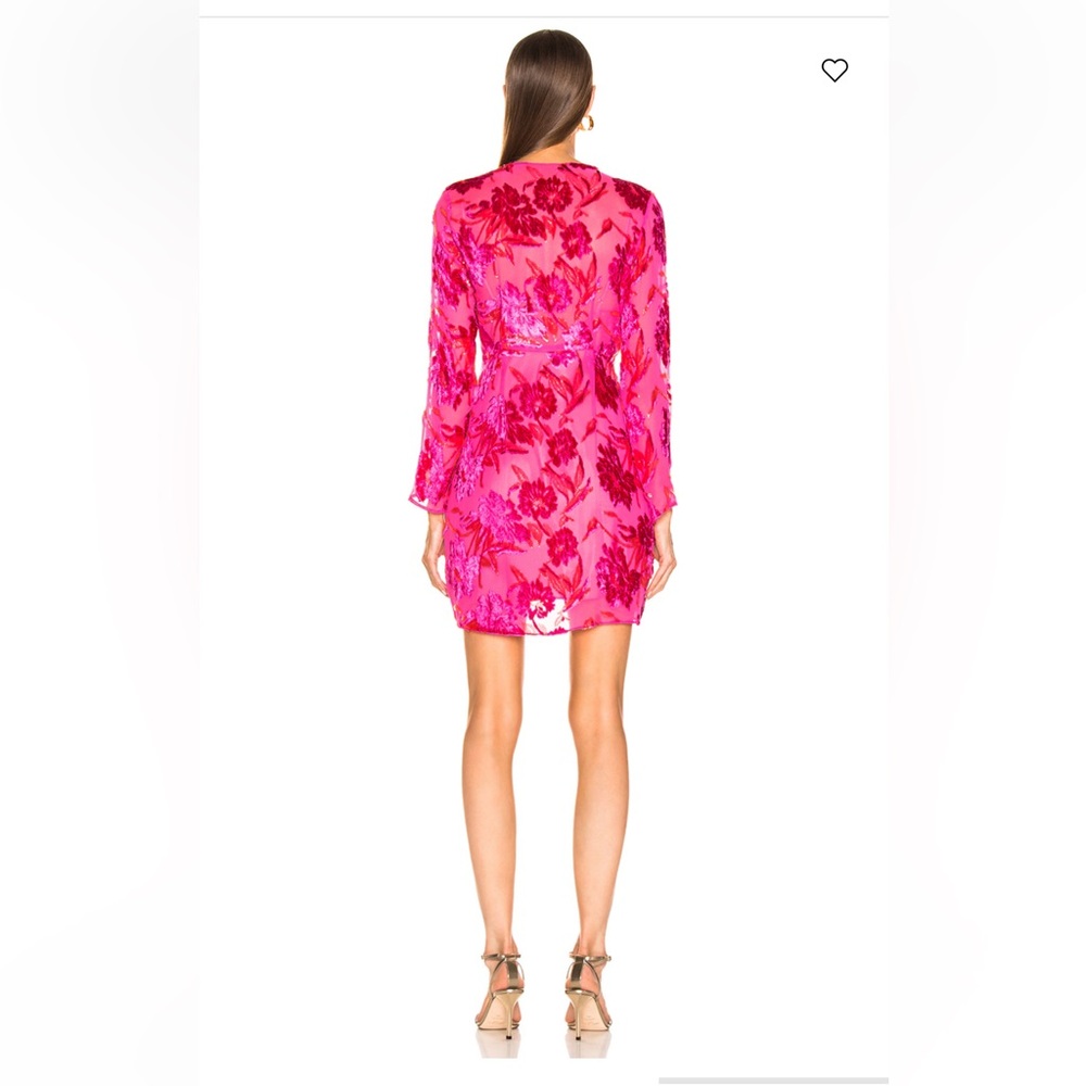 Fleur du mal Fil Coupe Mini Wrap Dress - Picture 2 of 7